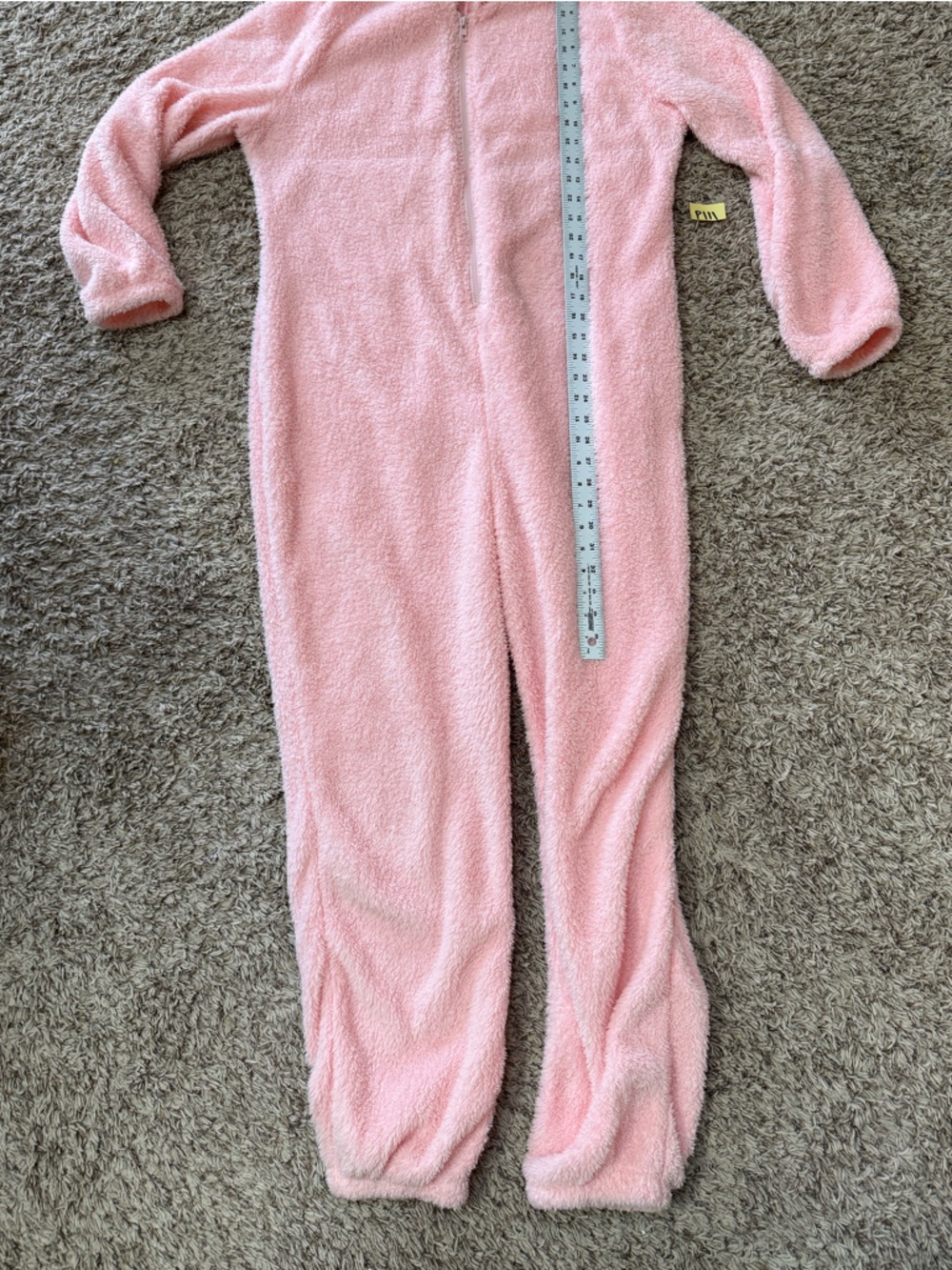 Ladies zip up teddy bear Plush Hooded One-Piece loungewear - bubble gum Pink(xxl - Picture 2 of 14